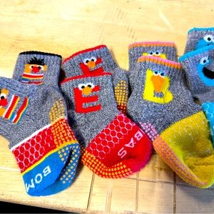 7 Pair Toddler Bombas Sesame Socks gripped bottoms